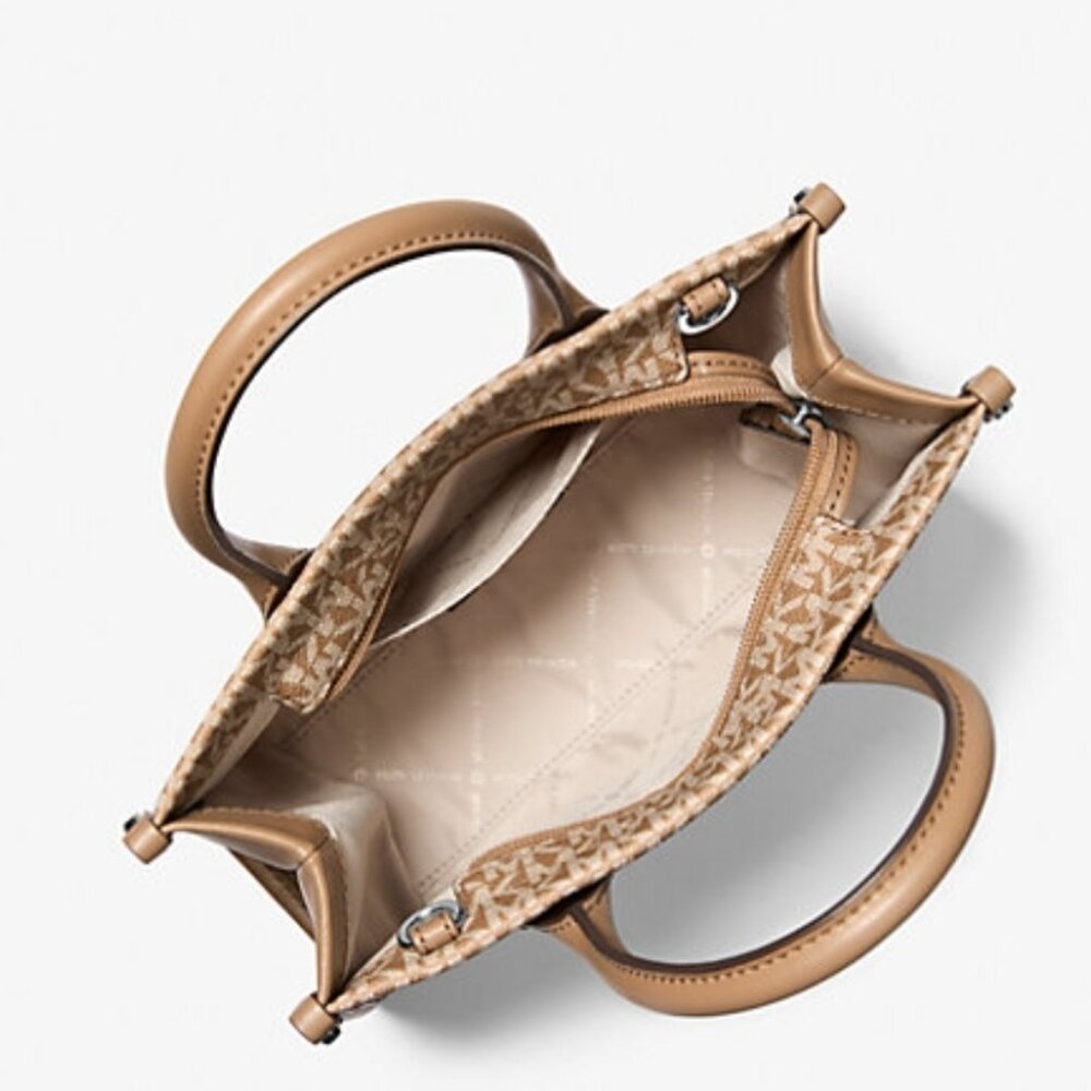 Mirella Small Ombré Signature Logo Crossbody Bag HUSK New - Picture 3 of 3